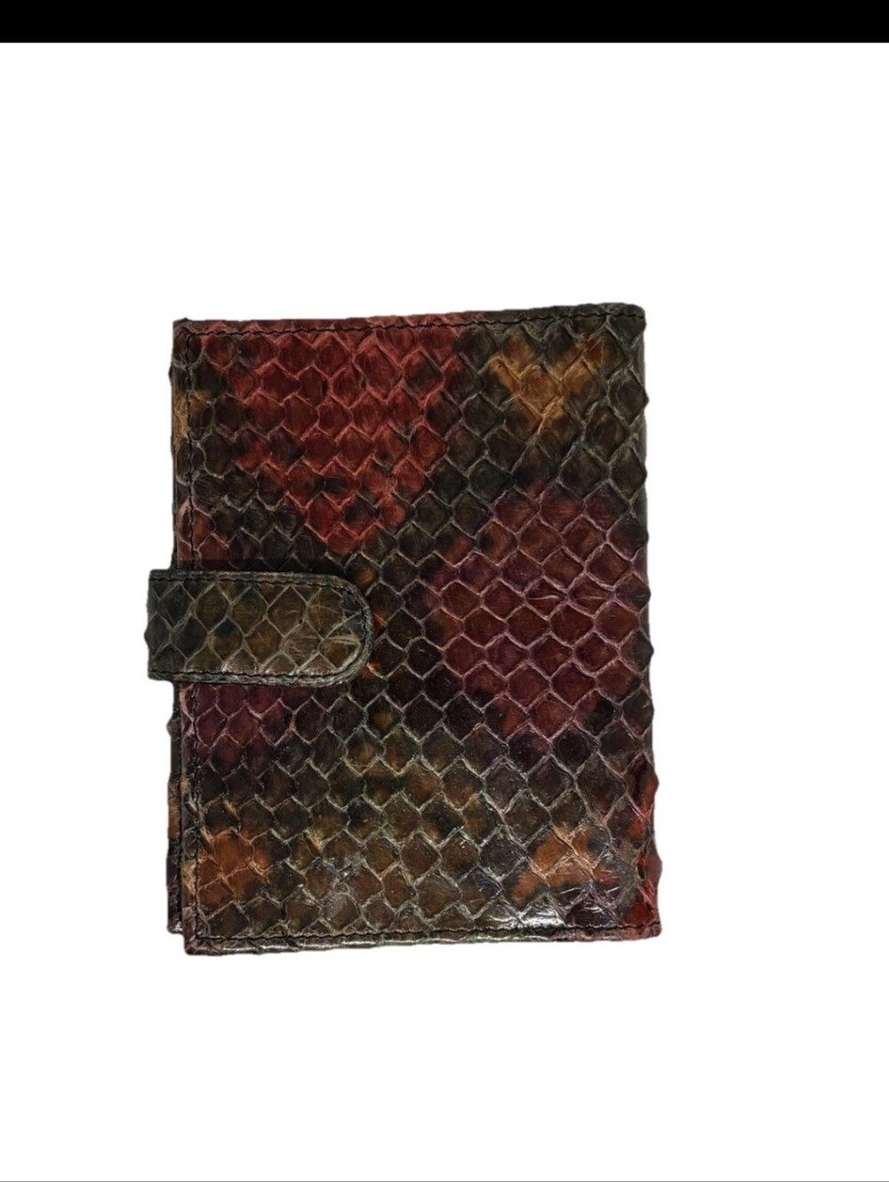 Bloomingdale’s Python Snakeskin Wallet Card Holder Made In Hong Kong